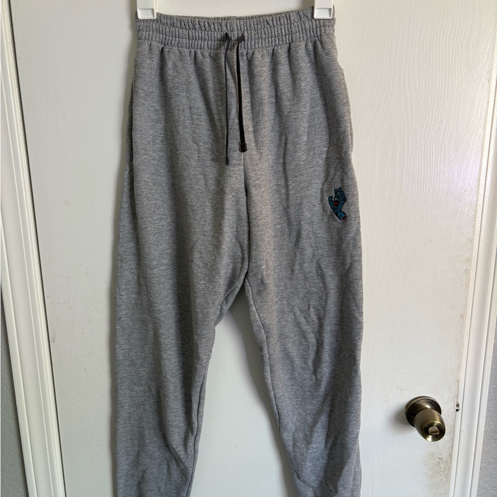 Gray Jogger Sweatpants with Logo